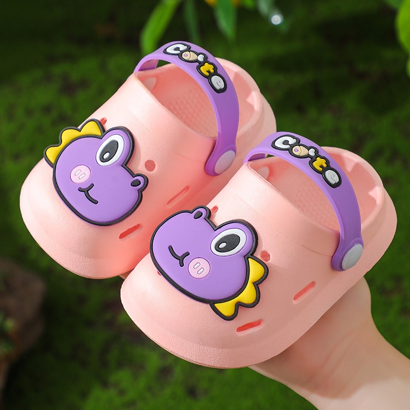 아기 공룡 슬리퍼 소년 여름 아이 소녀 홈 샌들 어린이 라이트 정원 신발 도매