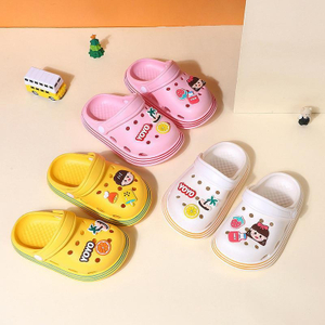  어린이 소년 소녀 귀여운 정원 유아 나막신 샌들 슬리퍼 야외 여름 슬라이드 유아 어린이 신발 해변 