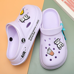 유아 소년 소녀 정원 신발 클래식 만화 나막신 슬라이드 샌들 비치 슬리퍼 여름 어린이