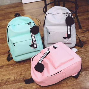 캔버스 배낭 학생 Schoolbag 대용량 야외 어린이 가방 얇은 빛 패션 배낭