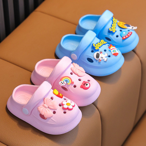 유아 소년 소녀 귀여운 정원 슬라이드 어린이 나막신 여름 해변 수영장 놀이 슬리퍼 샌들 신발 만화 신발 꽃 활