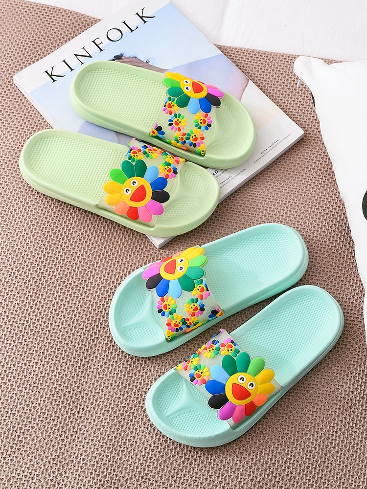 비치 슬리퍼 플랫폼 샌들 키즈 캐주얼 플랫 플립 플롭 소녀 외부 여름 집 목욕 실내 신발