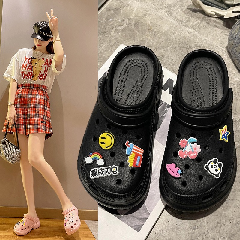 여성 슬리퍼 플랫폼 패션 샌들 야외 나막신 비치 슬라이드 고품질 소프트 슬리퍼