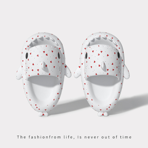 상어 슬리퍼 여성 남성 패션 슬리퍼 홈 커플 두꺼운 밑창 미끄럼 방지 샌들 야외 슬라이드