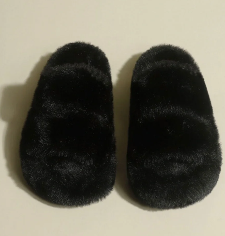 겨울 패션 부드럽고 따뜻한 컴포트 플랫 모피 슬리퍼 브랜드 디자이너 슬립 온 로퍼 뮬 캐주얼 실내