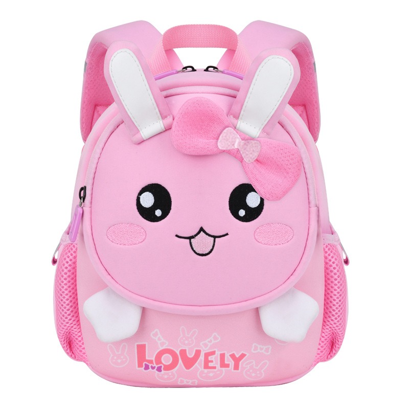 만화 사자 토끼 unisex 세 5-12 학생 학교 배낭 어린이 방수 어린이 학교 가방