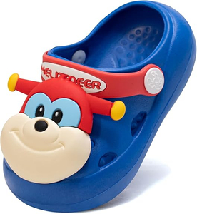 유아 소녀 정원 막힘 아이 만화 비치 슬라이드 샌들 (유아/작은 어린이)