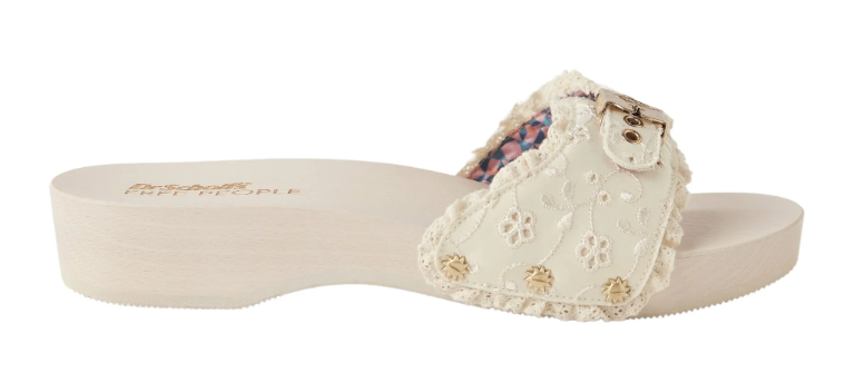 여성용 모니카 플랫 H-밴드 슬라이드 샌들