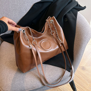 가을, 겨울 복고풍 핸드백 일본과 한국의 부드러운 가죽 숄더백 대용량 