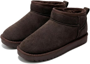 시크하고 실용성: 추운 날을 위한 방수 인조 모피 안감 부츠 