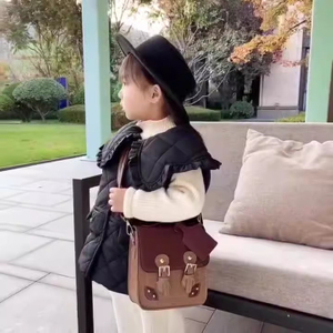 패션 PU 가죽 크로스 바디 핸드백 귀여운 여자 여자 어깨 가방 어린이 키즈 가방