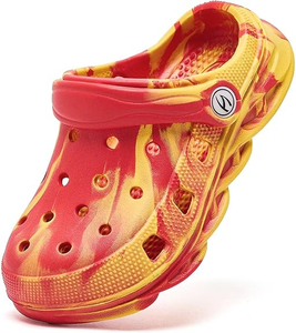 아이의 넥타이 염료 막힘 정원 신발 만화 슬라이드 유아용 샌들 해변 슬리퍼 여자 소년