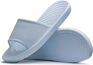 샤워 신발, 여성 및 남성 샤워 슬리퍼, 슬라이드 샌들 수영장 슬라이드 하우스 슬리퍼 비 슬립 실내 욕실 신발 해변 샌들