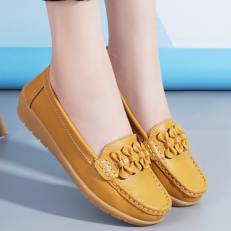 여성 여름 신발 슬립 여성 발레 플랫 스니커즈 우아한 편안한 흰색 간호사 신발 숙녀 로퍼