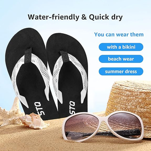 여자 빠른 건조 플립 플롭 丨 아치 끈 팬들을지지합니다