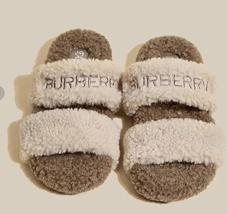 겨울 패션 부드럽고 따뜻한 컴포트 플랫 모피 슬리퍼 브랜드 디자이너 슬립 온 로퍼 뮬 캐주얼 실내