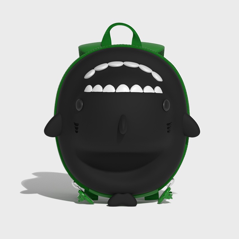 새로운 3D 어린이 학교 가방 어린이 배낭 상어 만화 유아 어린이 배낭 패션 여행 야외 가방