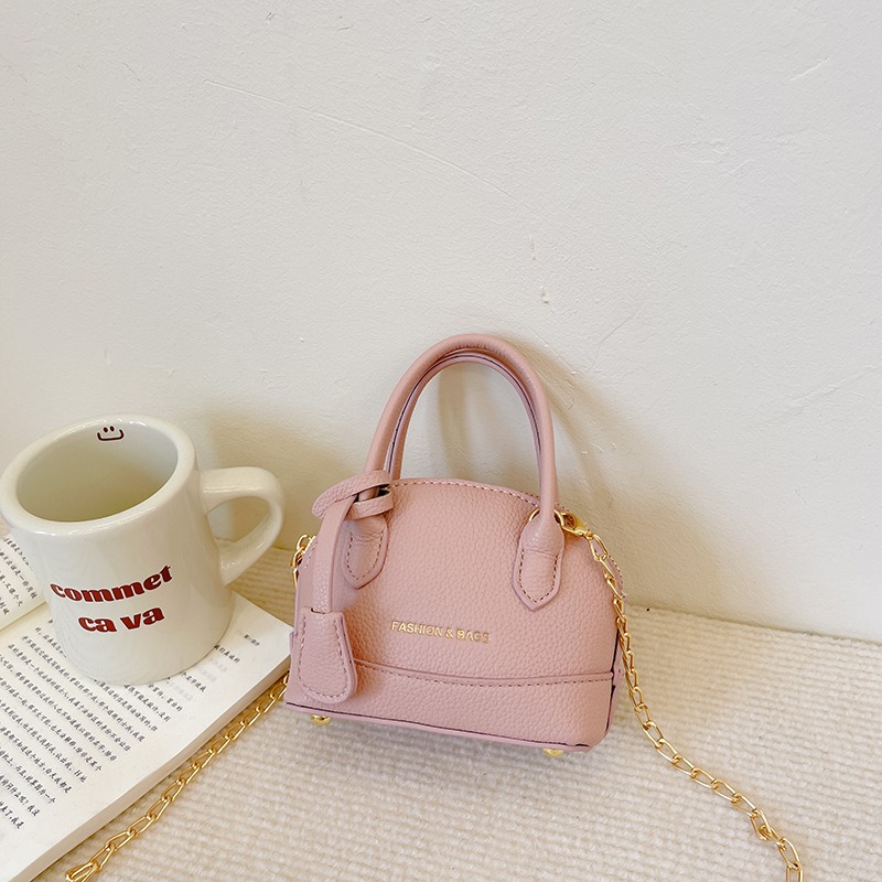 어린이 파티를 위한 소녀 가죽 어깨에 매는 가방 단색 ​​미니 패션 가방 