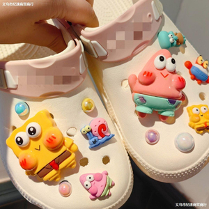 뜨거운 판매 도매 3d 만화 정원 구두 매력 귀여운 방해물 장식 개 DIY 액세서리