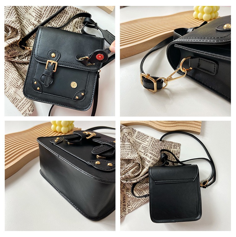 패션 PU 가죽 크로스 바디 핸드백 귀여운 여자 여자 어깨 가방 어린이 키즈 가방